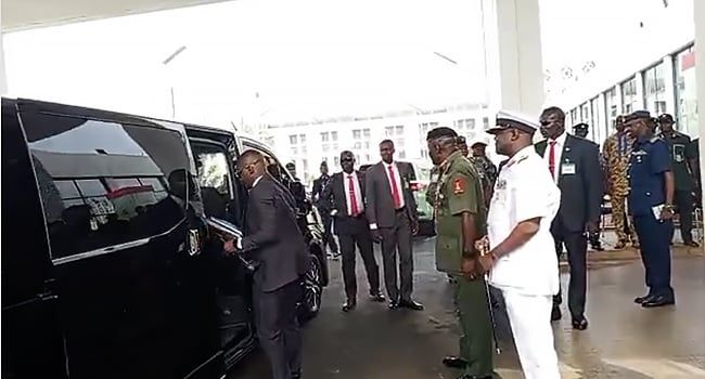 Newly Appointed Service Chiefs Arrive Senate For Screening
